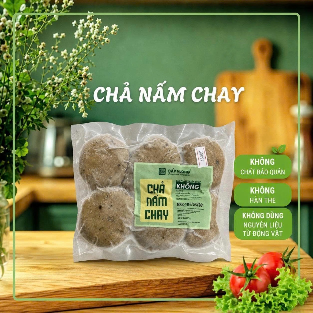 Chả Nấm Chay Cấp Vuông
