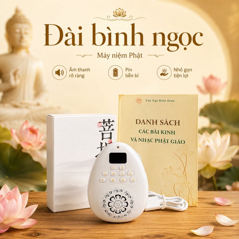 Đài Bình Ngọc - Máy Niệm Phật